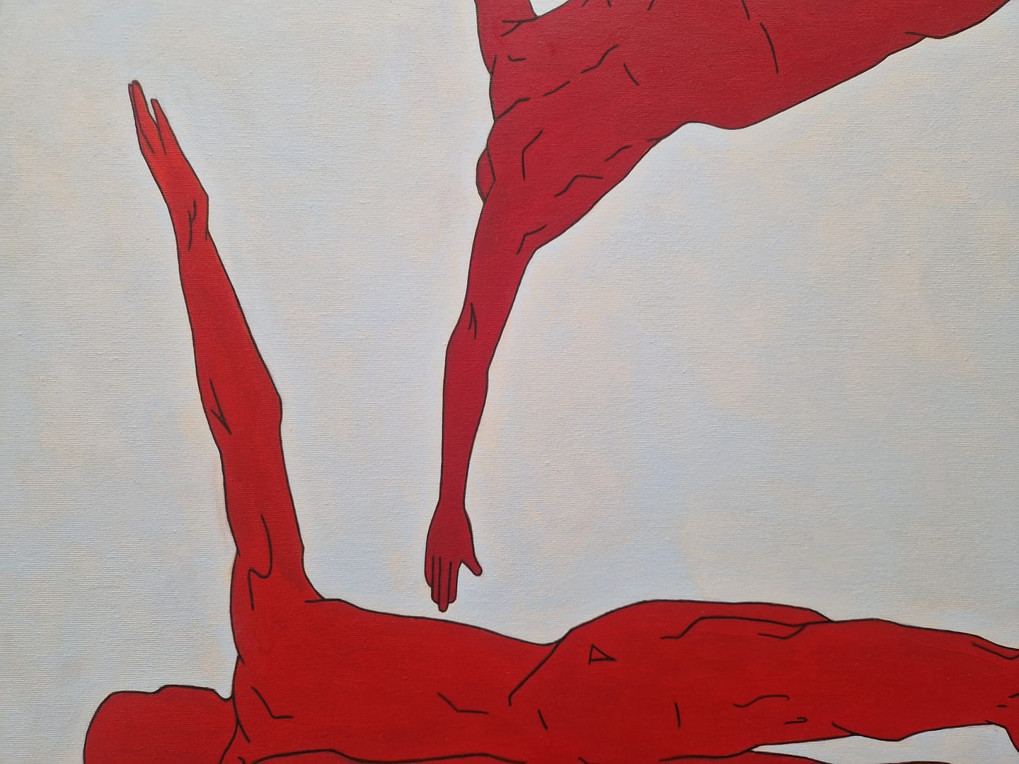 ZERO GRAVITY – Tetiana Tretiakova, akryl, 2025