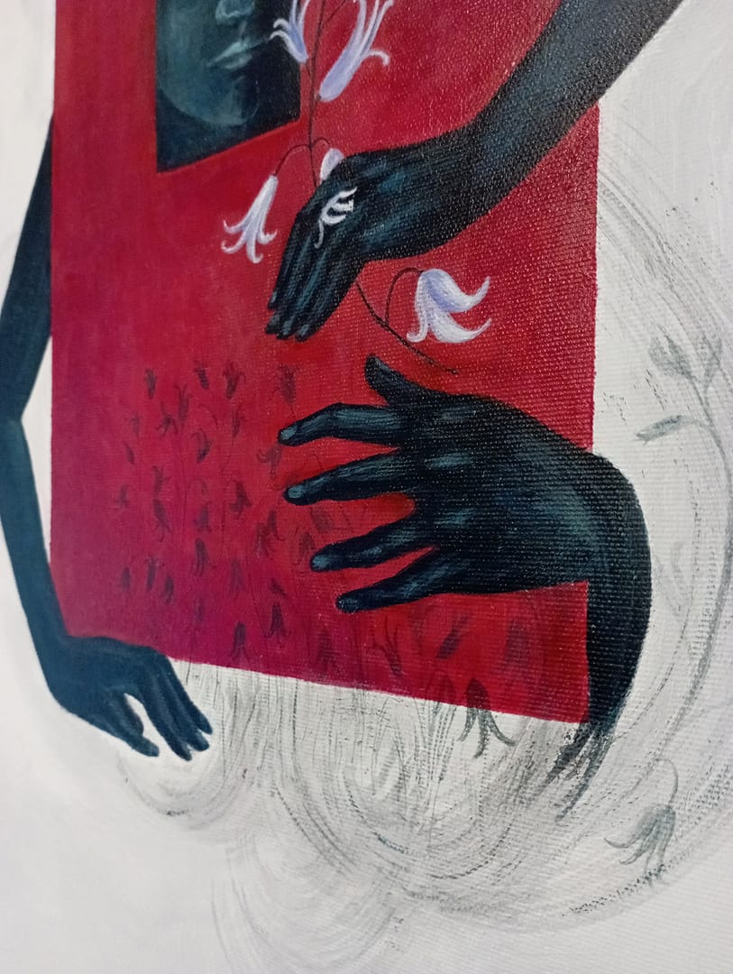 Meteorite – Nataliia Nosova, akryl, 2026
