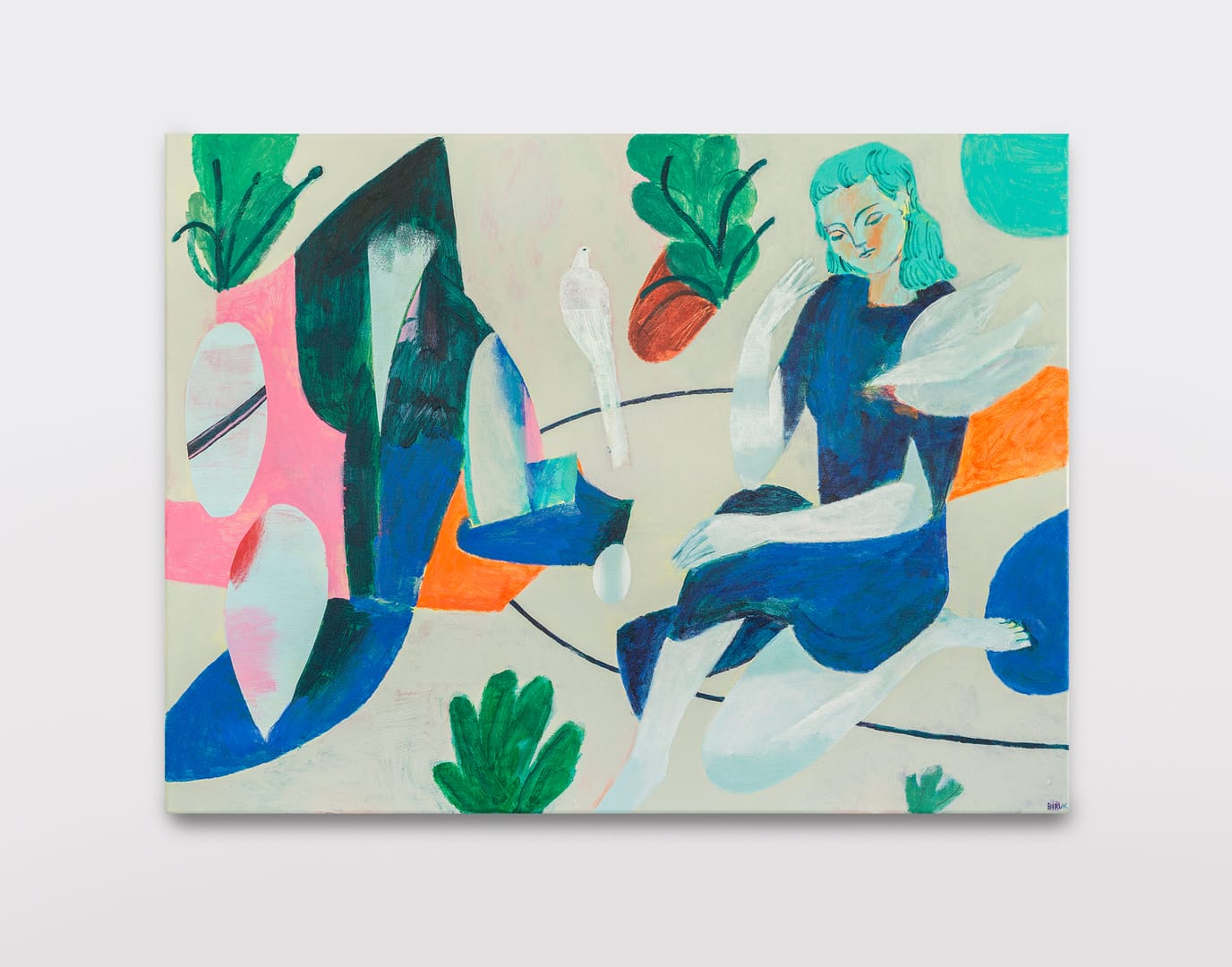on warm ground – Aliaksandr Biruk, akryl, 2026