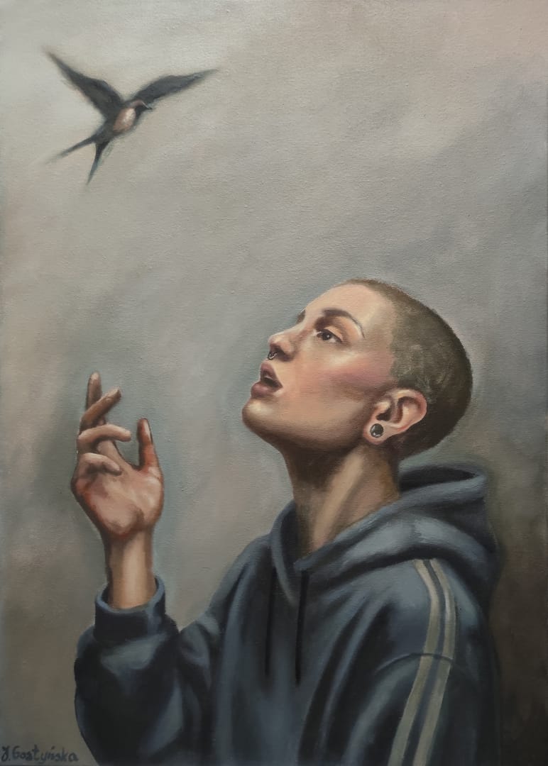Nieloty I – Justyna Gostyńska, akryl, 2025