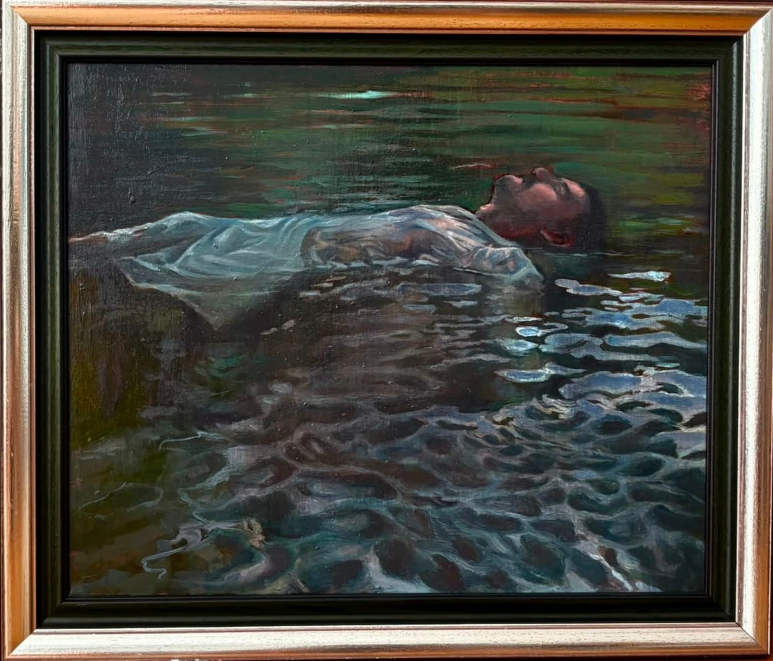 Woda – Małgorzata Adamska, olej, 2025
