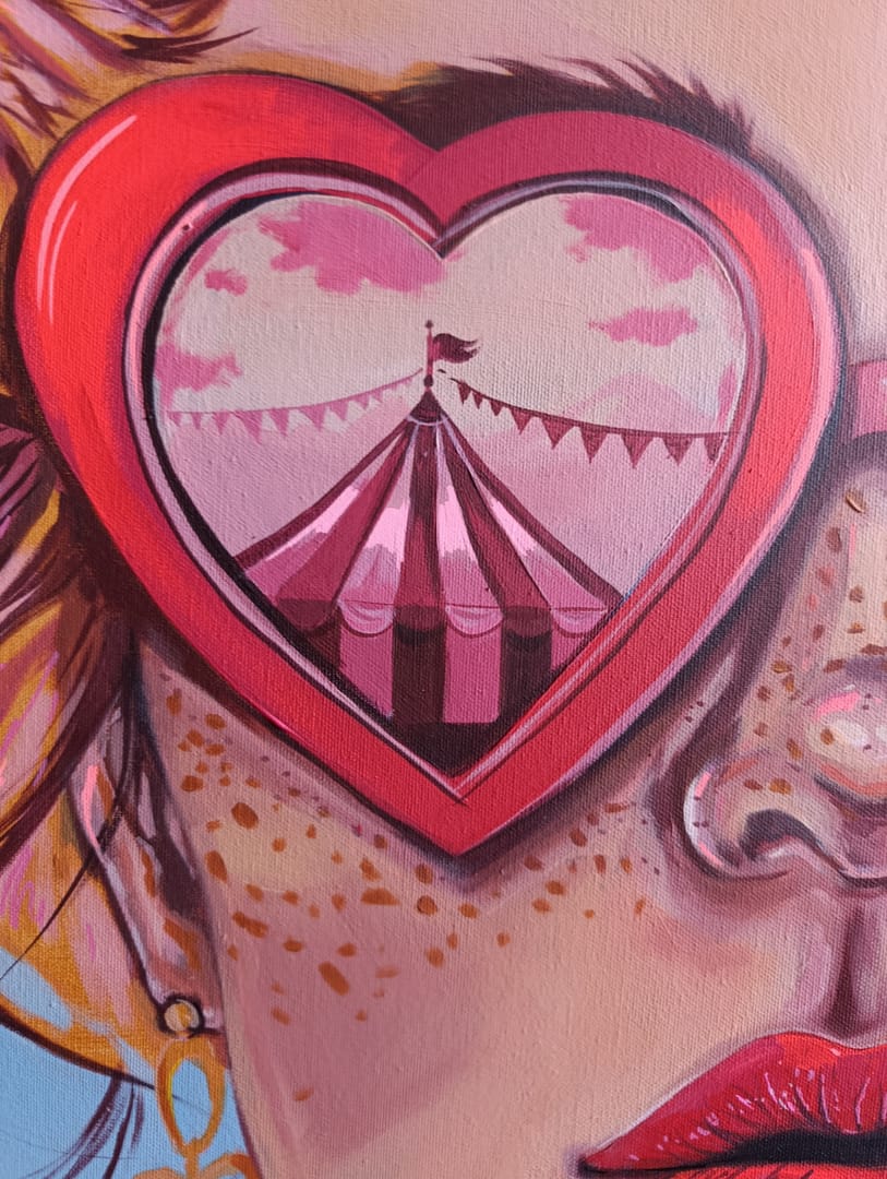 Circus Love – Dagmara Rybak, akryl, 2026