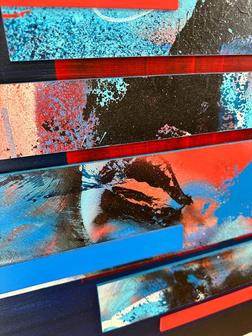 After Glitch – Przemysław Robert Chochół, akryl, technika mieszana, technika własna, 2024