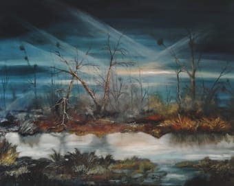 Bare Trees by the Water