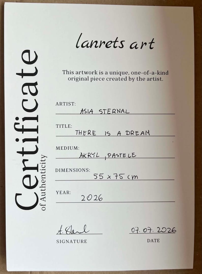 There is a dream – Asia Sternal, technika mieszana, 2026
