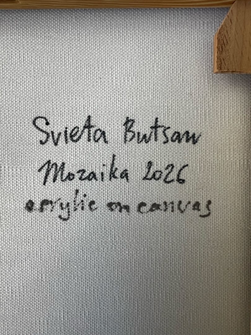 Mozaika nr 8 – Svieta Butsan, akryl, 2026