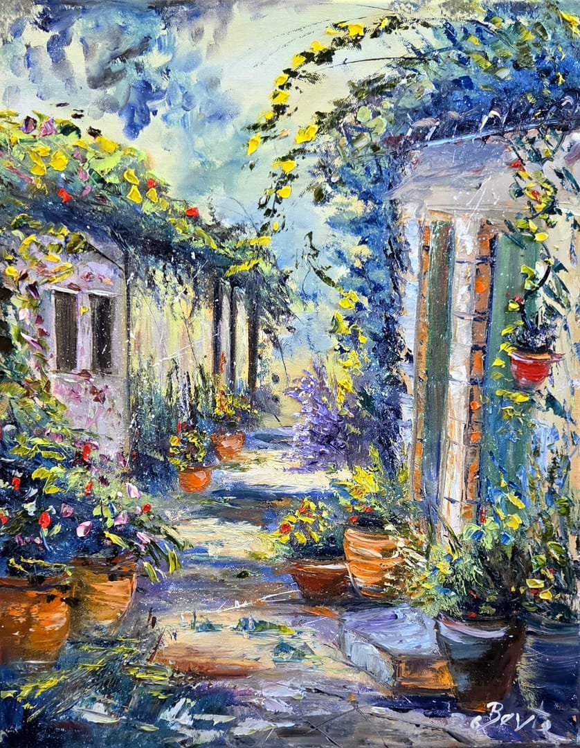 Wiosenna Aleja – Arleta Berta, olej, 2026