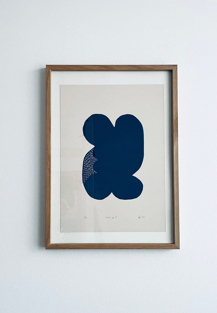 Look up 3 – Agata Kycia, linoryt, 2025