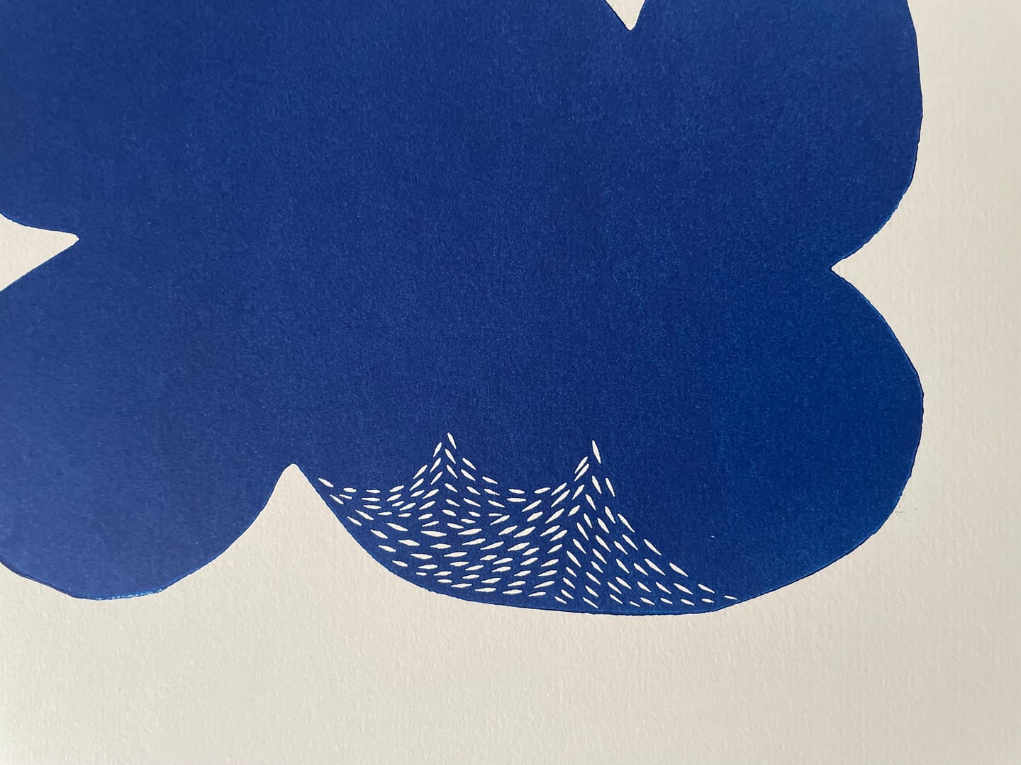 Look up 3 – Agata Kycia, linoryt, 2025