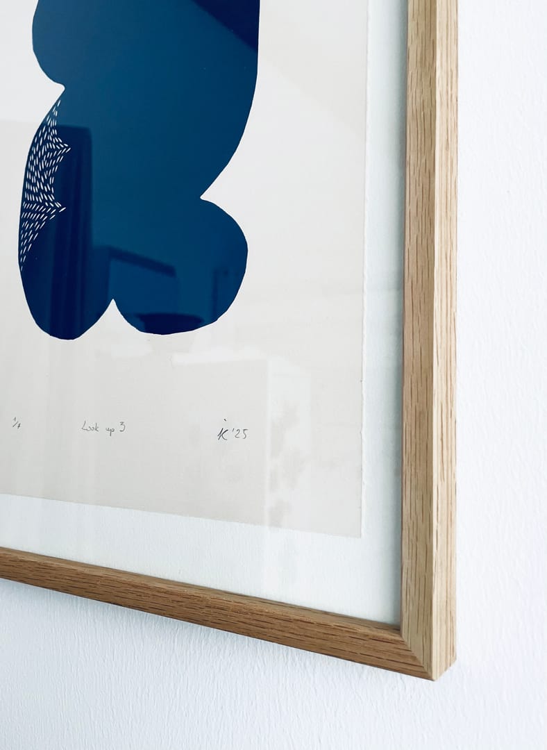 Look up 3 – Agata Kycia, linoryt, 2025