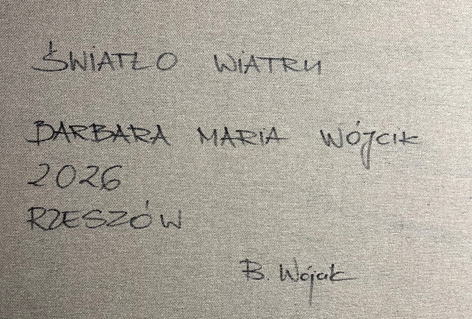 Światło wiatru – Barbara Maria Wójcik, akryl, 2026