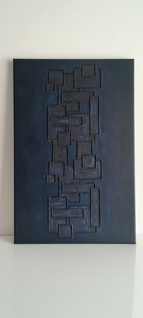 "DARK QUATTRO 02" – Marta Bogacka, akryl, technika własna, 2026