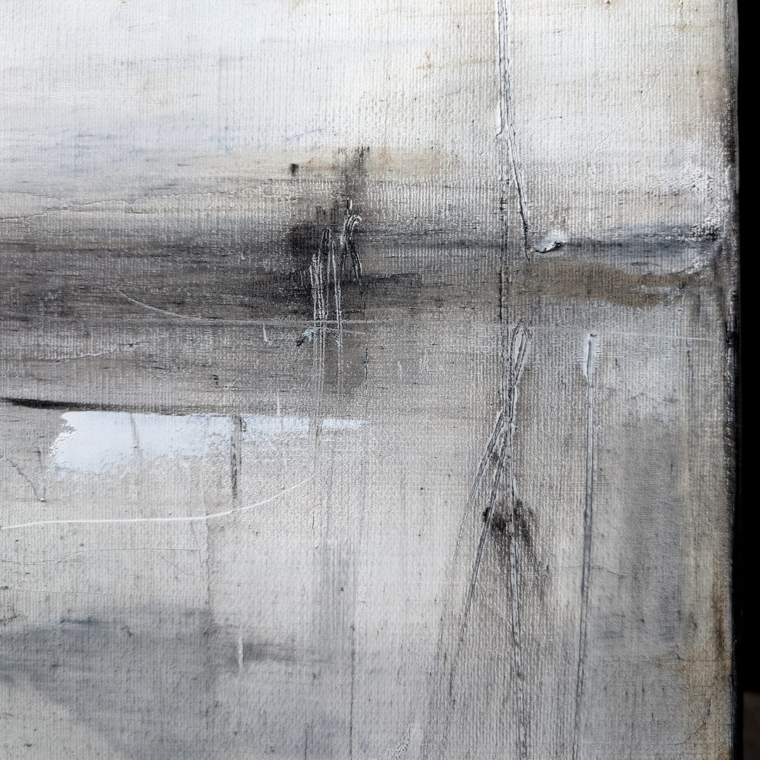 Taupe i granat I – Maja Gajewska, olej, 2026
