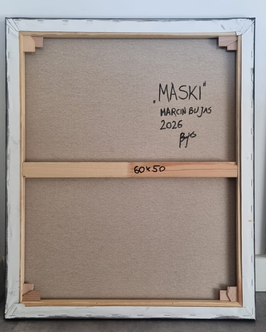 Maski – Marcin Bujas, akryl, 2026