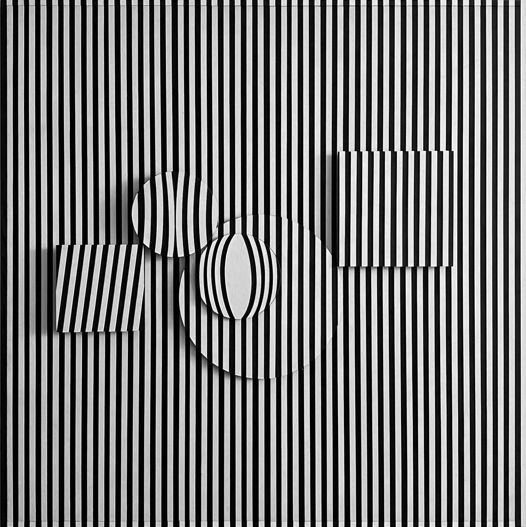 Kompozycja przestrzenna (1+45)x(2+8)x(3+8)x(4+7)x(5+13)x(6+10) – Marcin Lubera, technika mieszana, 2025