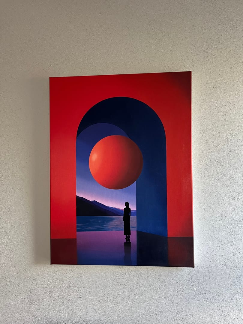 Elsewhere10 – Mateusz Maliborski, olej, 2026