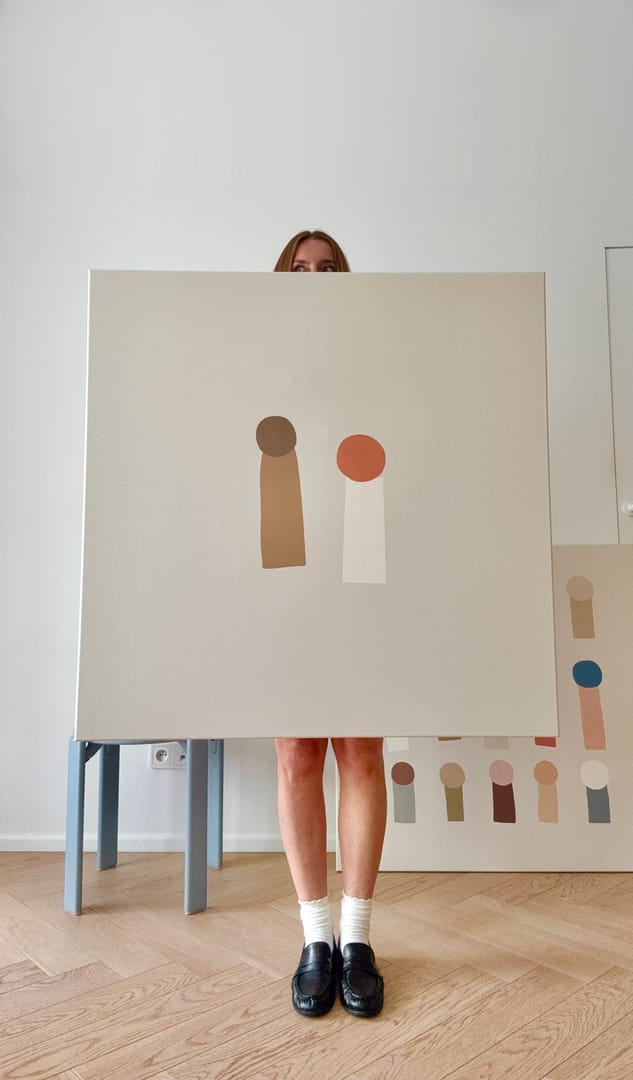 Relacja – Magdalena Lubecka, akryl, 2026