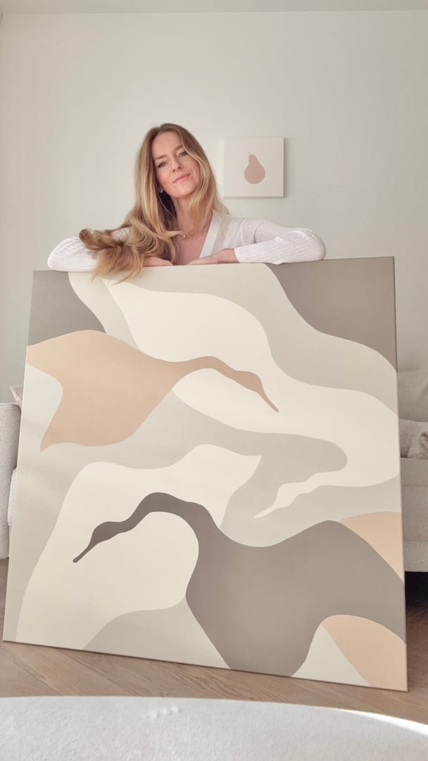Migracje – Magdalena Lubecka, akryl, 2026