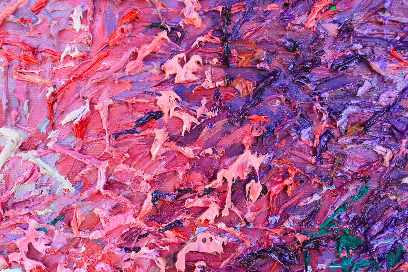 Flowering (123) – Olena Horhol, olej, 2026