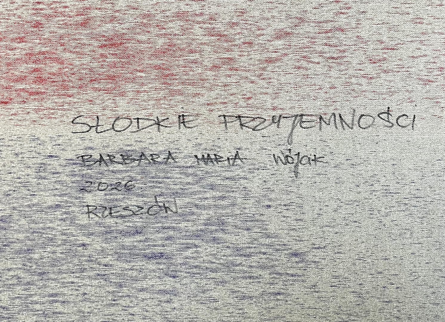 Słodkie przyjemności – Barbara Maria Wójcik, akryl, 2026